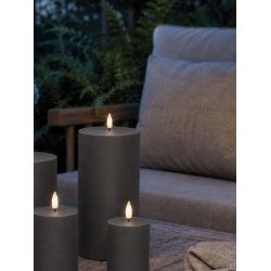 LED Bloklys (10 x 20 cm) - Matt/Dark Grey