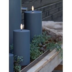 LED Bloklys (10 x 20 cm) - Matt/Dark Grey