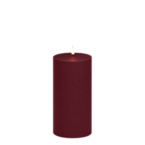 LED Bloklys (10 x 20 cm) - Matt/Maroon Red