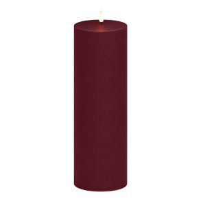 LED Bloklys (10 x 30 cm) - Matt/Maroon Red
