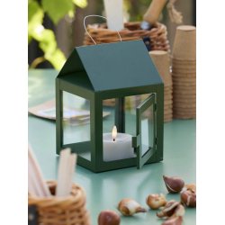 LED Fyrfadslys (6,8 x 3,0 cm) - Matt/Warm Greige (s&aelig;t 4 stk/1 str)