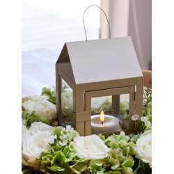 LED Fyrfadslys (6,8 x 3,0 cm) - Matt/Warm Greige (s&aelig;t 4 stk/1 str)