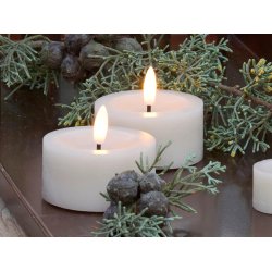 LED Fyrfadslys (6,8 x 3,0 cm) - Matt/Warm Greige (s&aelig;t 4 stk/1 str)