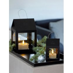 LED Fyrfadslys (6,8 x 3,0 cm) - Matt/Warm Greige (s&aelig;t 4 stk/1 str)