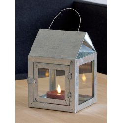 LED Fyrfadslys (6,8 x 3,0 cm) - Matt/Maroon Red (s�t 4 stk/1 str)