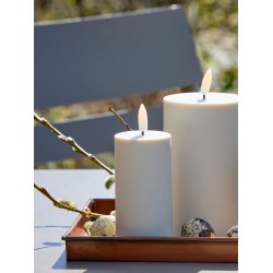 LED Bloklys (5 x 10 cm) - Matt/Warm Greige