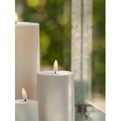 LED Bloklys (7,5 x 12,5 cm) - Matt/Warm Greige