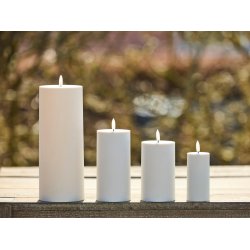 LED Bloklys (7,5 x 12,5 cm) - Matt/Warm Greige