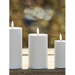 LED Bloklys (7,5 x 12,5 cm) - Matt/Warm Greige