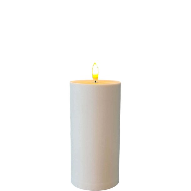 LED Bloklys (7,5 x 15 cm) - Matt/Warm Greige