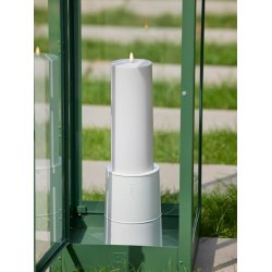 LED Bloklys (10 x 25 cm) - Matt/Warm Greige