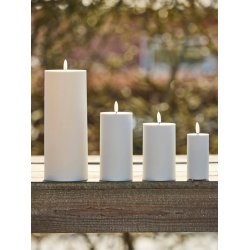 LED Bloklys (10 x 25 cm) - Matt/Warm Greige