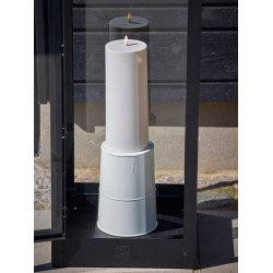 LED Bloklys (10 x 25 cm) - Matt/Warm Greige