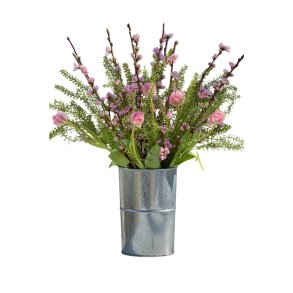 Galvaniseret Opsats/Vase (til LED Bloklys i 10 cm)