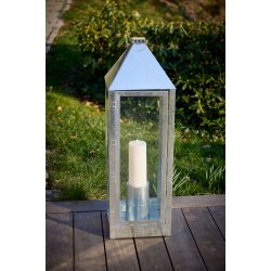 Galvaniseret Opsats/Vase (til LED Bloklys i 10 cm)