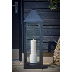 Greige Opsats/Vase (til LED Bloklys i 10 cm)