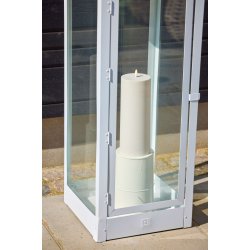 Greige Opsats/Vase (til LED Bloklys i 10 cm)