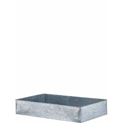Galvaniseret Rektangulr Plantebakke (st m. 3 stk. / 3 str.)