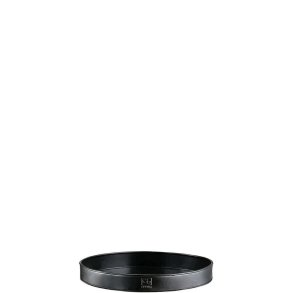 Sort Mini Rund Bundbakke (t. Rattankurv)