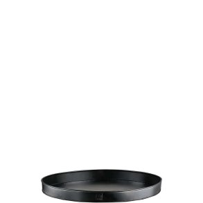 Sort Maxi Rund Bundbakke (t. Rattankurv)