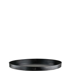 Sort Mega Rund Bundbakke (t. Rattankurv)