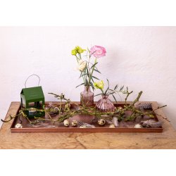 'Kobber-look' Rekt. Dekobakke (st m. 3 stk. / 3 str.)