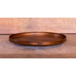 'Kobber-look' Rund Dekobakke (st m. 2 stk. / 2 str.)