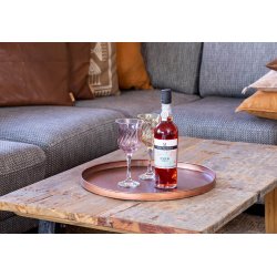 'Kobber-look' Rund Dekobakke (st m. 2 stk. / 2 str.)