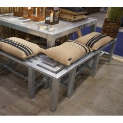 Galvaniseret Hjrnebnk 35 - Hjrne/Ekstra Sektion (Ben: 6 x 6 cm)