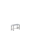 Galvaniseret Havebnk 67 - 1 Sektion (Ben: 4 x 4 cm)