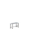Galvaniseret Havebnk 67 - 1 Sektion (Ben: 6 x 6 cm)