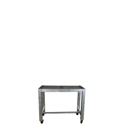 Galv. Barbord 2 Fliser (50 x 50 cm) - Bordben: 8 x 8 cm