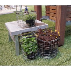 Galvaniseret Loungebord m. betonflise