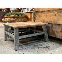 Galvaniseret Loungebord m. flise af genbrugstr