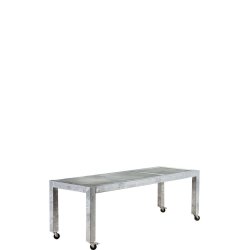 Galv. Spisebord 3 Fliser (50 x 50 cm) - Bordben: 8 x 8 cm