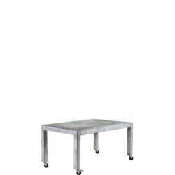 Galv. Spisebord 2 Fliser (60 x 60 cm) - Bordben: 10 x 10 cm