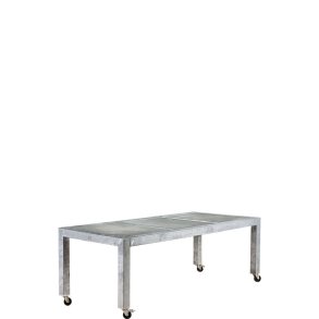 Galv. Spisebord 3 Fliser (60 x 60 cm) - Bordben: 10 x 10 cm