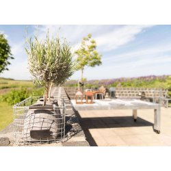 Galv. Spisebord 3 Fliser (60 x 60 cm) - Bordben: 10 x 10 cm