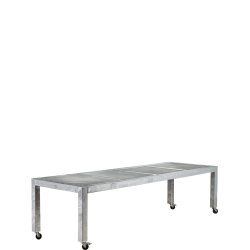 Galv. Spisebord 4 Fliser (60 x 60 cm) - Bordben: 10 x 10 cm