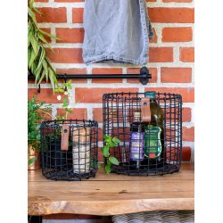 Sort Rund Trdkurv (st m. 2 stk. / 2 str.)