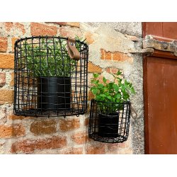 Sort Rund Trdkurv (st m. 2 stk. / 2 str.)