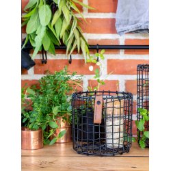 Sort Rund Trdkurv (st m. 4 stk. / 4 str.)