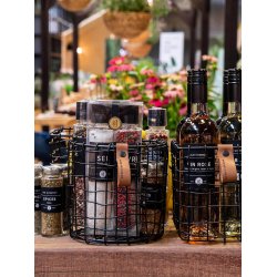 Sort Rund Trdkurv (st m. 4 stk. / 4 str.)