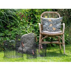 Sort Rund Trdkurv (st m. 4 stk. / 4 str.)