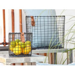 Sort Rund Trdkurv (st m. 4 stk. / 4 str.)