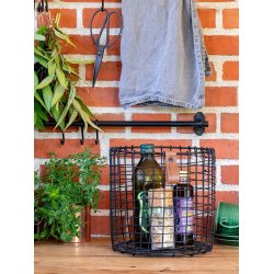 Sort Rund Trdkurv (st m. 4 stk. / 4 str.)