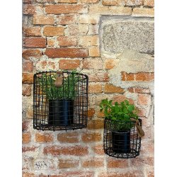 Sort Rund Trdkurv (st m. 4 stk. / 4 str.)