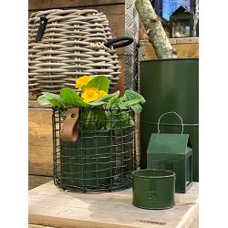 Olivengrn Rund Trdkurv (st m. 4 stk. / 4 str.)