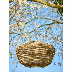 Sort outdoor ledning m. fatning (IP44)