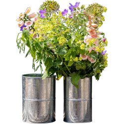 Galv. Vase (st m. 2 stk. / 2 str.)